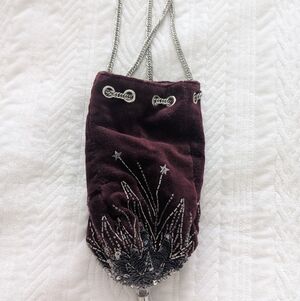 zara Elegant Velvet Drawstring Bag